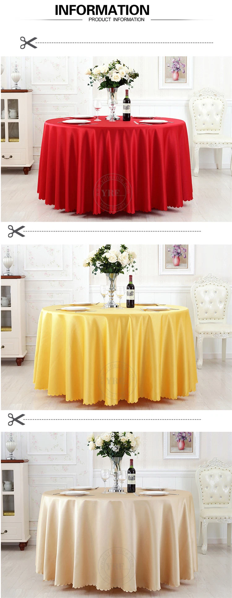 Hot Pink Round Tablecloth Plastic Disposable Table Cover